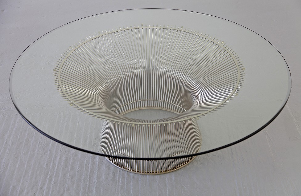 Circle Glass Coffee Table / Couchtisch by Warren Platner for Knoll International 1966_3