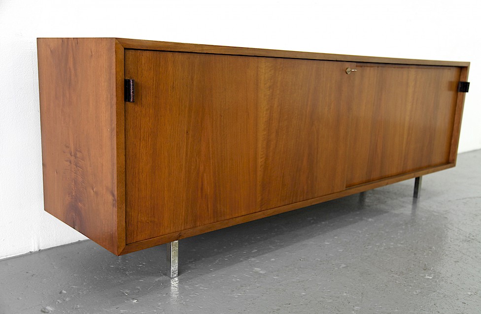 Mid Century Modern Walnut Credenza by Florence Knoll for Knoll International_1