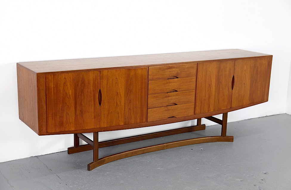 Danish ModernTeak Sideboard Model HB 20 by Johannes Andersen for Hans Bech 1968 - Made in Denmark_2