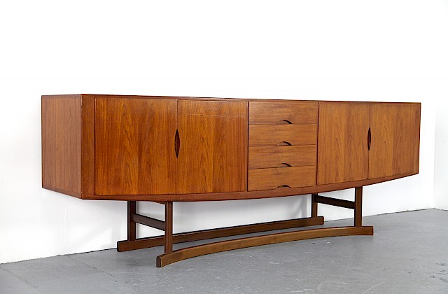 Danish ModernTeak Sideboard Model HB 20 by Johannes Andersen for Hans Bech 1968 - Made in Denmark_Gallery