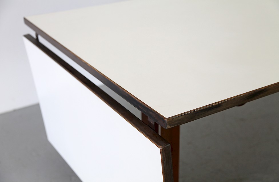 Extendable Oak and Formice Dining Table / Esstisch by Hans J. Wegner for Getama - Made in Denmark_3