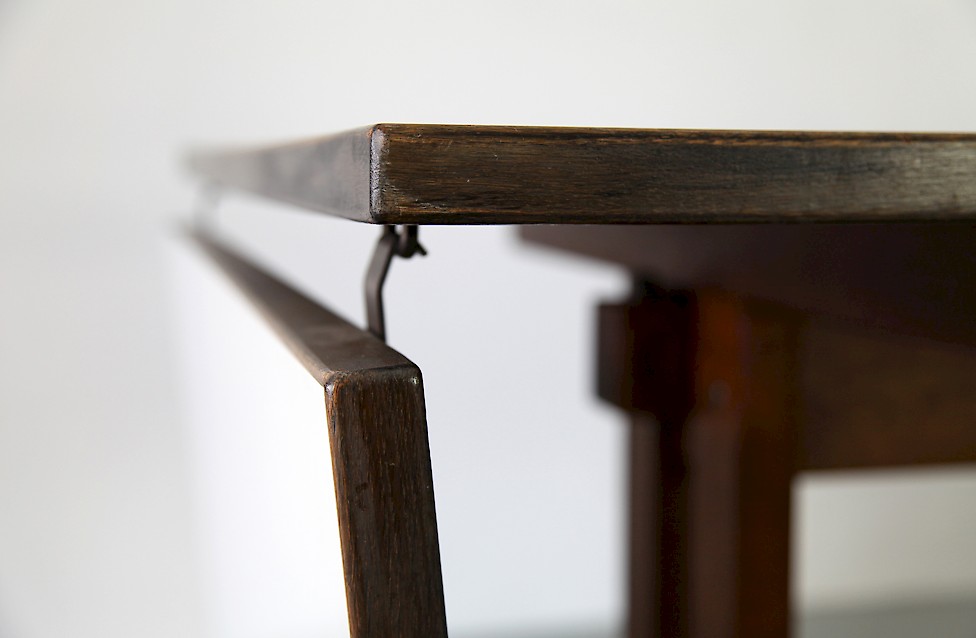 Extendable Oak and Formice Dining Table / Esstisch by Hans J. Wegner for Getama - Made in Denmark_4