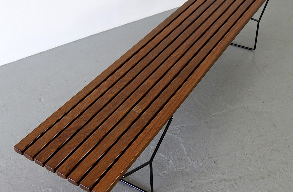 Harry Bertoia Teak Bench