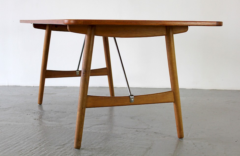 Teak and Oak Dining Table  "Hunting Table" Mod. 158 / Esstisch by Børge Mogensen for Søborg - Made in Denmark_2