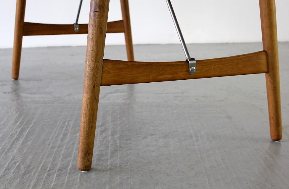 Teak and Oak Dining Table  "Hunting Table" Mod. 158 / Esstisch by Børge Mogensen for Søborg - Made in Denmark_5