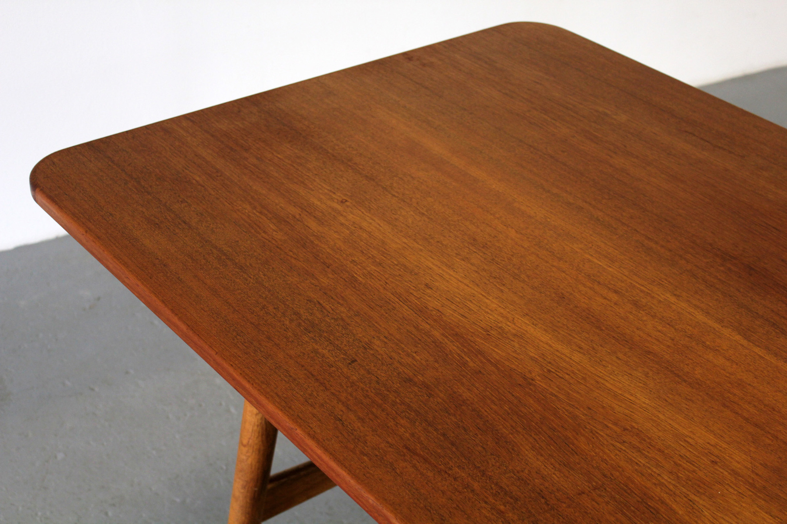 Teak and Oak Dining Table  "Hunting Table" Mod. 158 / Esstisch by Børge Mogensen for Søborg - Made in Denmark_8