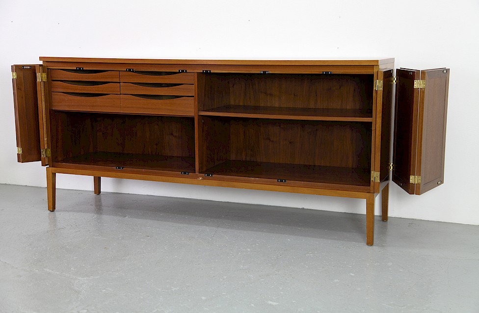 Design Classic Walnut and Wicker Sideboard by Paul McCobb produced by WK Directional - Made in Germany_7