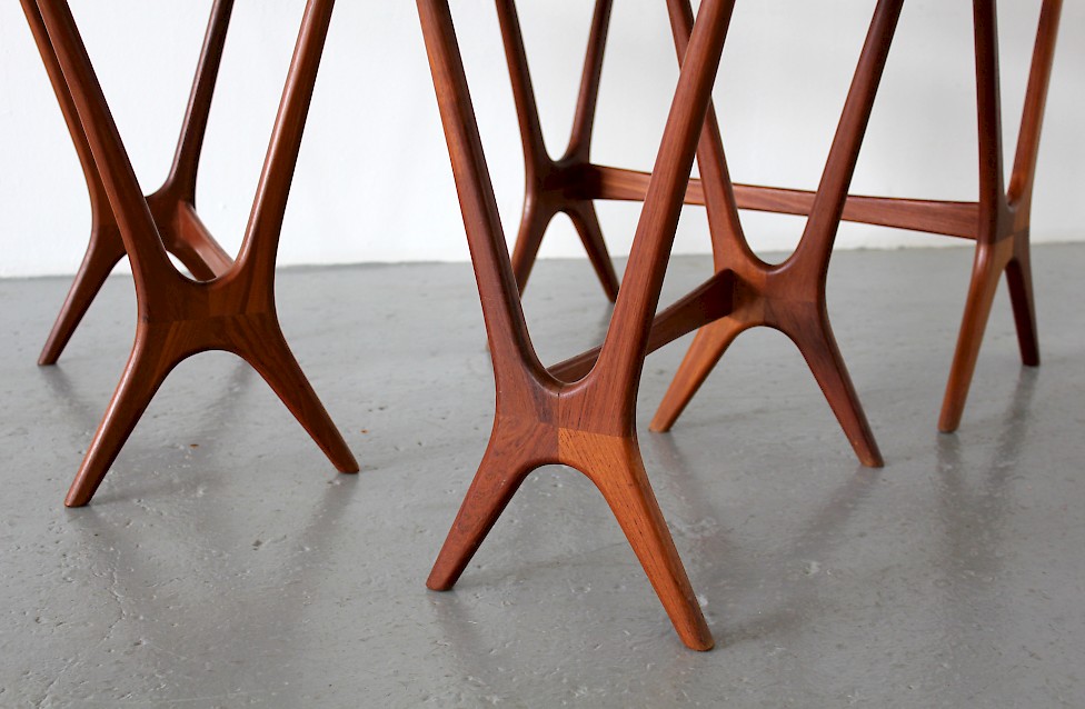 Erling Torvits Teak Nesting Tables Modell 20 / A20 / Satztische by Heltborg Møbler - Made in Denmark_5