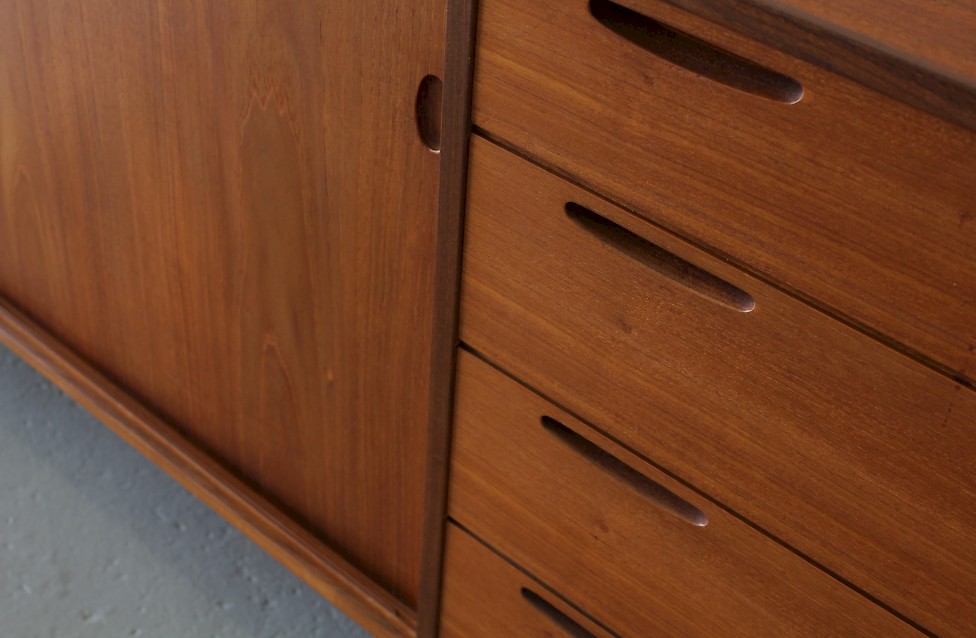 Danish Modern Teak Credenza / Sideboard by Ib Kofod Larsen - Made in Denmark_3