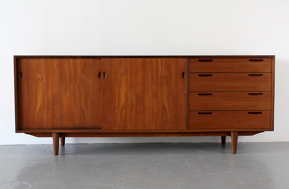 Danish Modern Teak Credenza / Sideboard by Ib Kofod Larsen - Made in Denmark_5