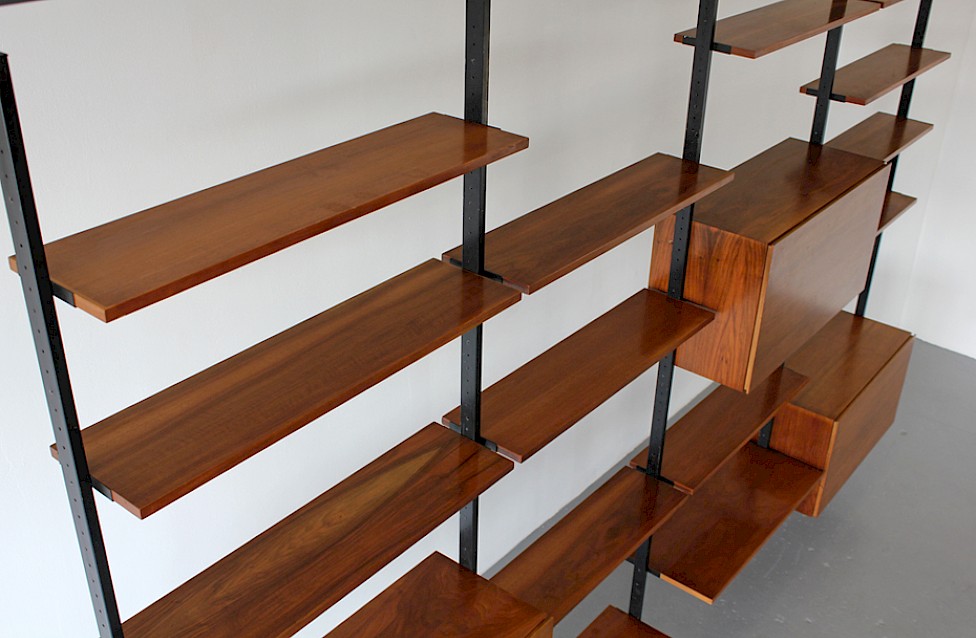 Mid Century Modern Walnut Standing System / Shelf by Ulrich P. Wieser for Bofinger_8