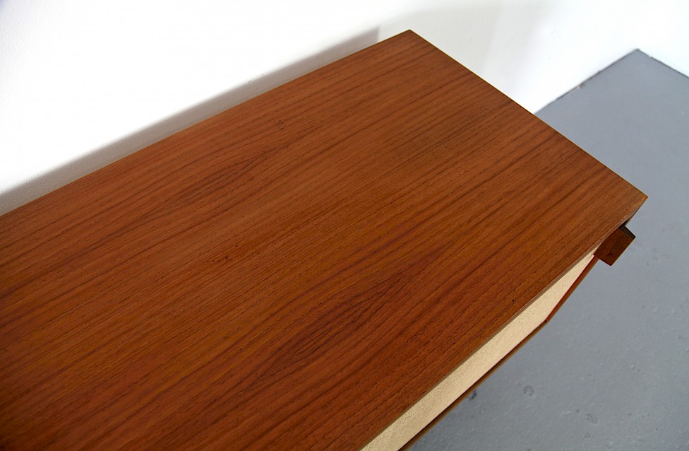 Mid Century Modern Teak and Seagrass Sideboard by Dieter Waeckerlin for Behr Moebel - Made in Germany_2_2