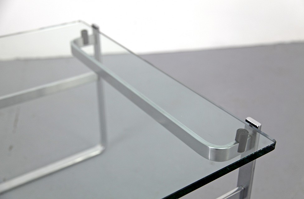 Side Coffee Table / Couchtisch Chrome and Glass Model Fabricius 710 by Preben Fabricius for Walter Knoll_8