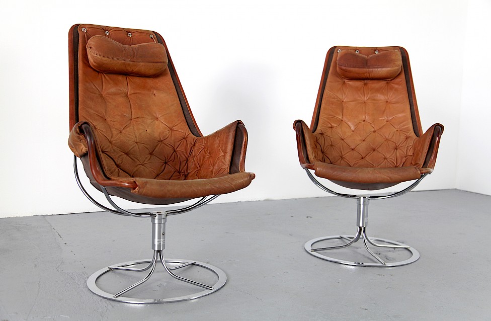 Bruno Mathsson Leather Lounge Chair by DUX / no. 2