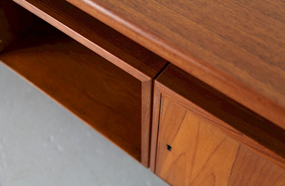 Danish Modern Teak Writing Desk by Kai Kristiansen for Feldballes Mobelfabrik 1958 - Made in Denmark_10