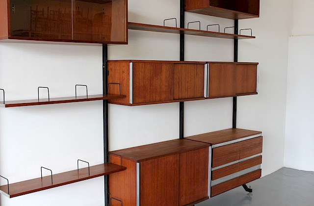 Wall Unit / Standing System Teak by Ico Parisi for MIM Roma - Made in Italy_Gallery