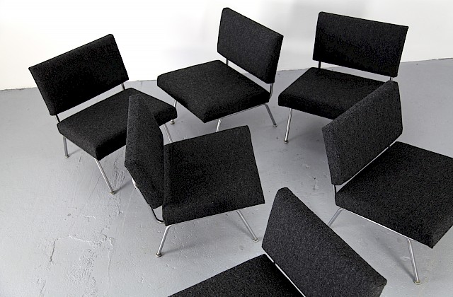 Seating Group with six Easy Chairs Model 31 by Florence Knoll for Knoll International - with Kvadrat Hallingdal_Gallery
