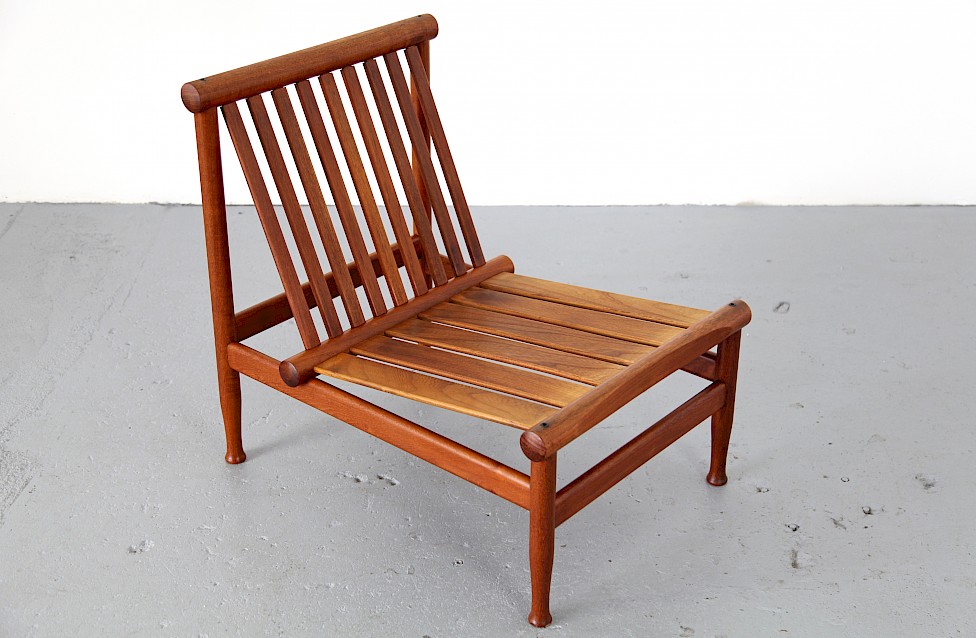 Danish Modern Teak Easy Chair Model 501 by Kai Lyngfeld Larsen for Søborg Møbelfabrik with Kvadrat Hallingdal - Made in Denmark_10