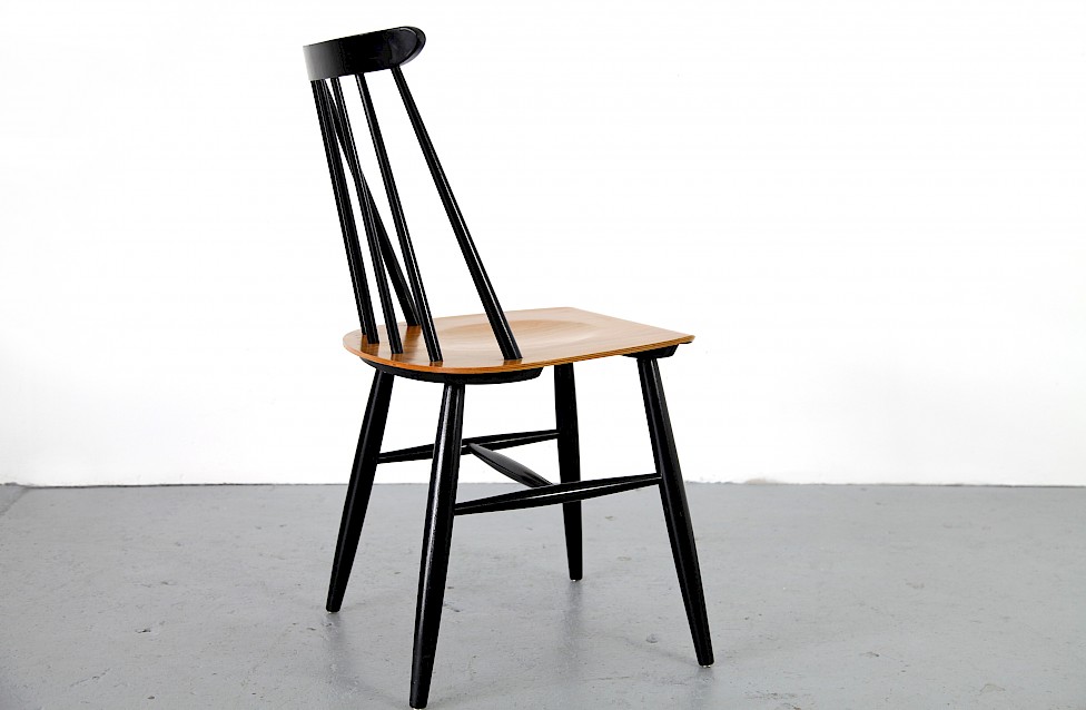 6 Dining Chairs / Stühle model Fanett by Ilmari Tapiovaara for Asko 1949 - Made in Sweden_10