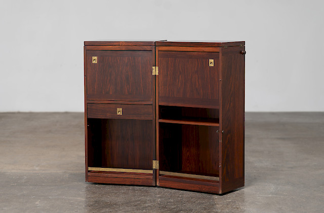 Palisander Captains Bar Schrank