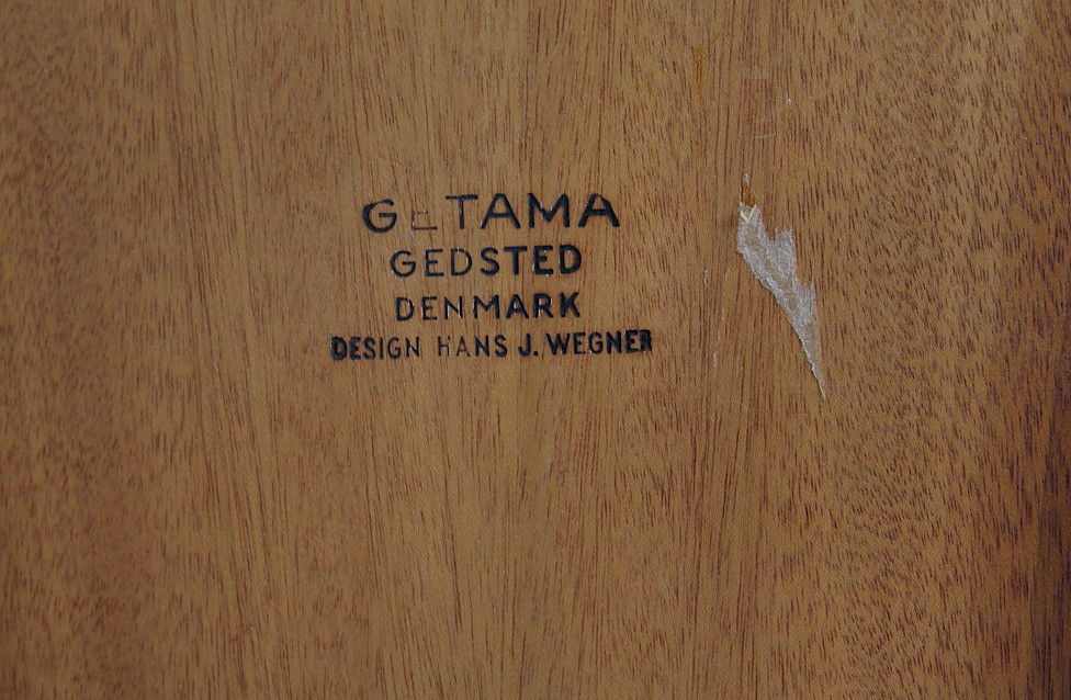 Teak and Leather Lounge Chair with Ottoman G-375 by Hans J Wegner for Getama Made in Denmark_12