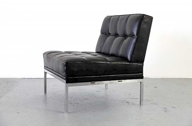 Mid Century Modern Real Leather Lounge Chair Model Constanze by Johannes Spalt for Wittman - Made in Germany_Gallery