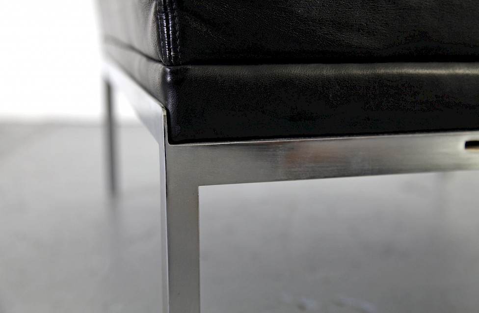 Mid Century Modern Real Leather Lounge Chair Model Constanze by Johannes Spalt for Wittman - Made in Germany_4