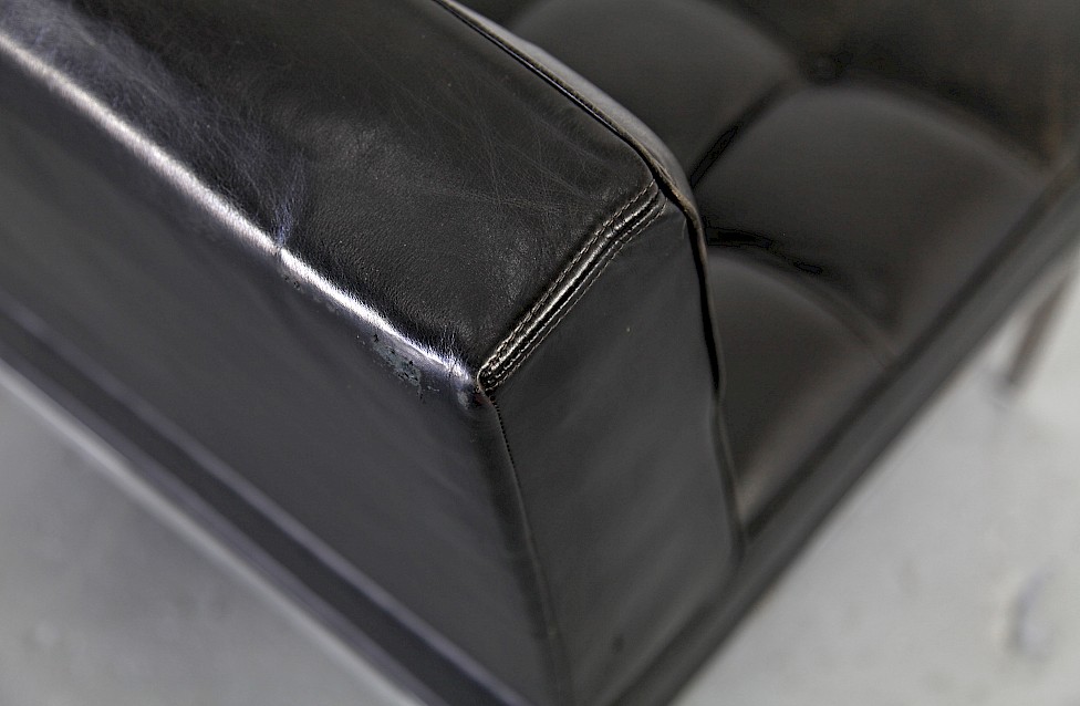 Mid Century Modern Real Leather Lounge Chair Model Constanze by Johannes Spalt for Wittman - Made in Germany_9