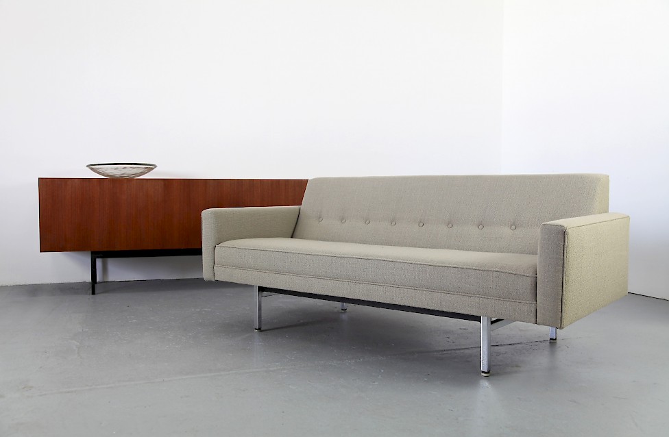 Two Seater Sofa by George Nelson for Herman Miller with new upholstery Mid Century Modern_9