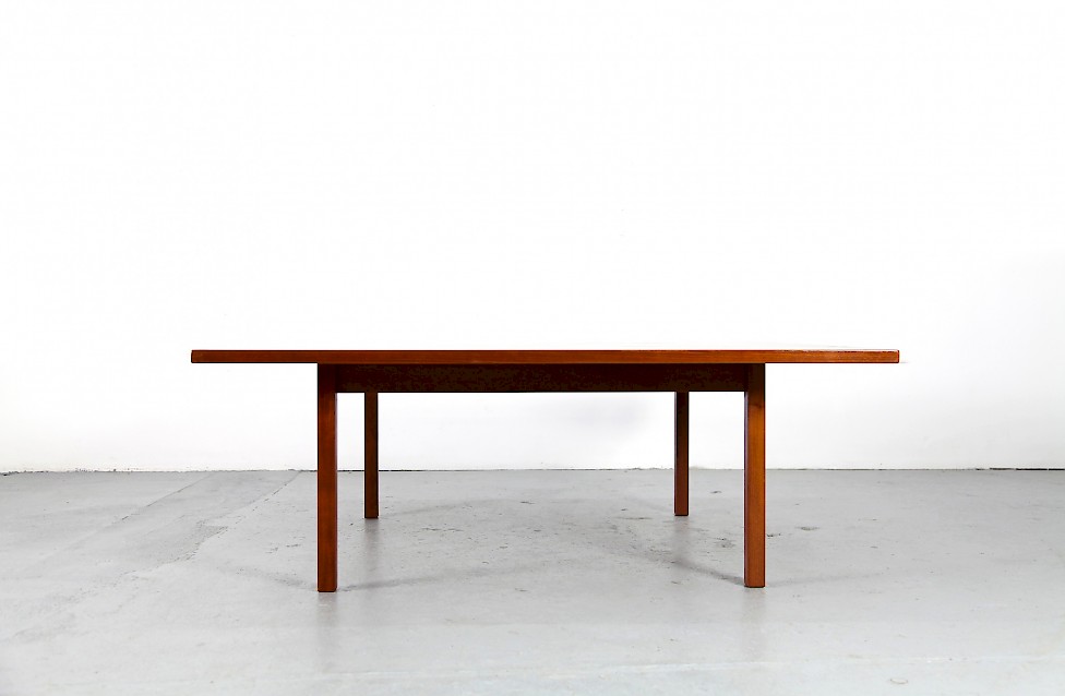 Huge Teak Wood Coffee Table by Hans J. Wegner for Andreas Tuck Denmark 1960 Danish Modern_9