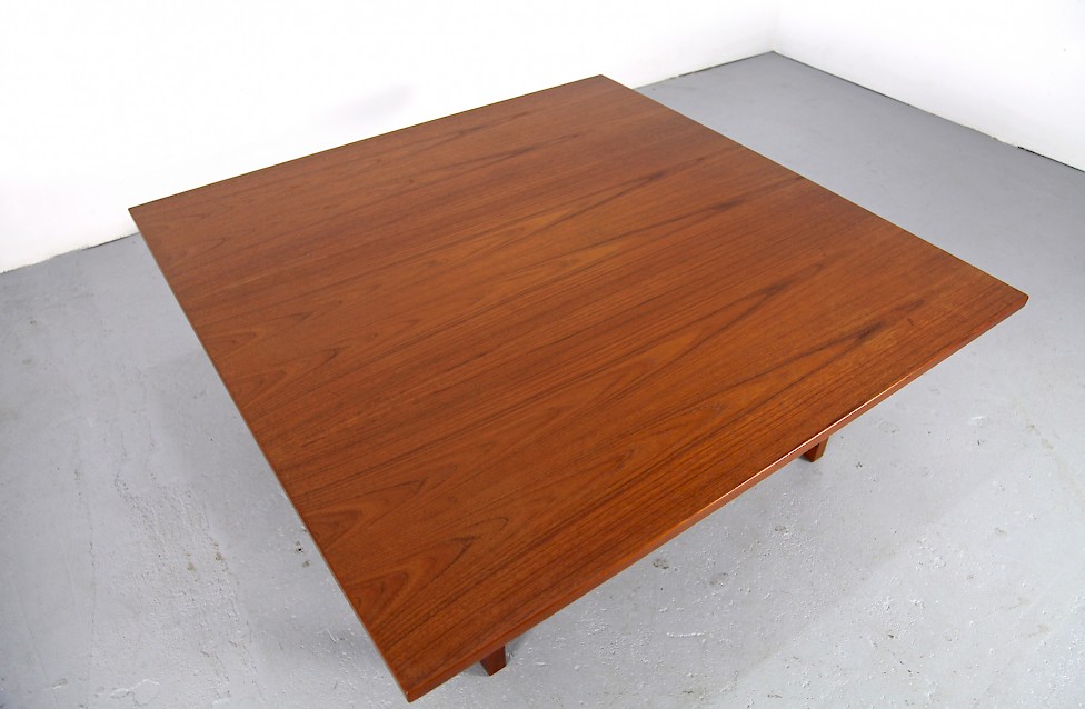 Huge Teak Wood Coffee Table by Hans J. Wegner for Andreas Tuck Denmark 1960 Danish Modern_11