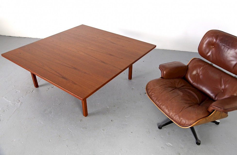 Huge Teak Wood Coffee Table by Hans J. Wegner for Andreas Tuck Denmark 1960 Danish Modern_4