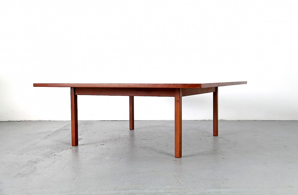 Huge Teak Wood Coffee Table by Hans J. Wegner for Andreas Tuck Denmark 1960 Danish Modern_2