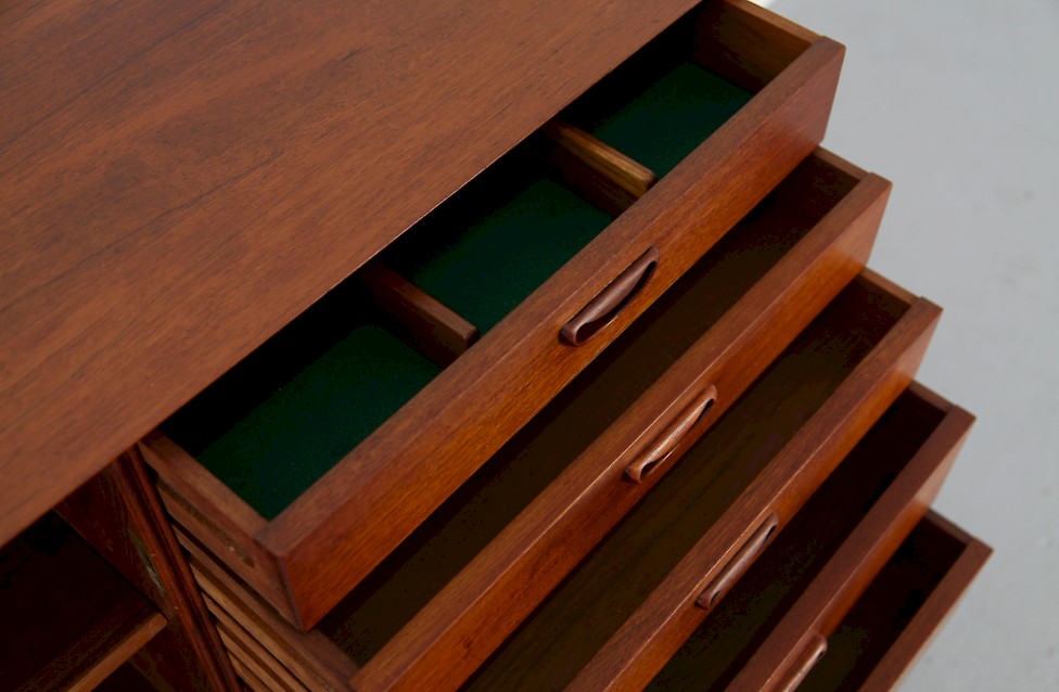 Danish Modern Teak Sideboard by Peter Hvidt and Orla Molgaard Nielsen for Soborg Mobelfabrik Denmark_5