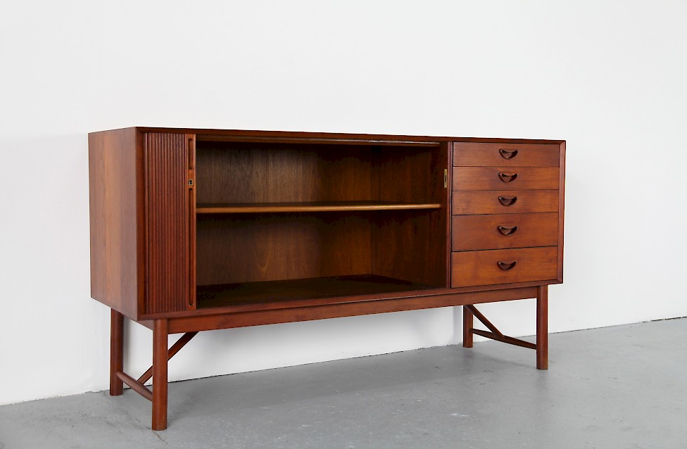 Danish Modern Teak Sideboard by Peter Hvidt and Orla Molgaard Nielsen for Soborg Mobelfabrik Denmark_4