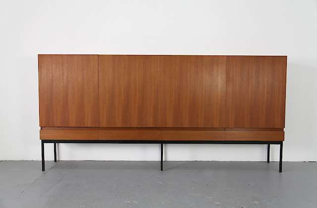 Mid Century Modern Teak Highboard Sideboard by Dieter Waeckerlin for Behr Moebel Germany Model B60_8