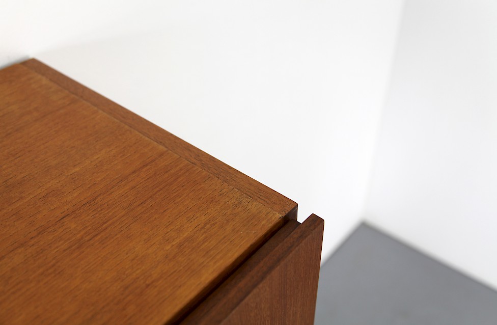 Mid Century Modern Teak Highboard Sideboard by Dieter Waeckerlin for Behr Moebel Germany Model B60_7