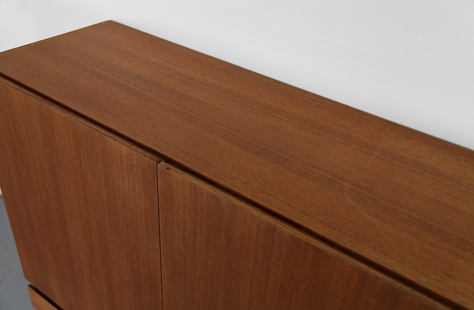 Mid Century Modern Teak Highboard Sideboard by Dieter Waeckerlin for Behr Moebel Germany Model B60_4