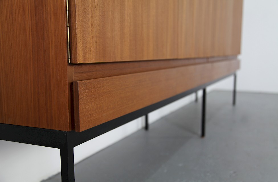 Mid Century Modern Teak Highboard Sideboard by Dieter Waeckerlin for Behr Moebel Germany Model B60_9