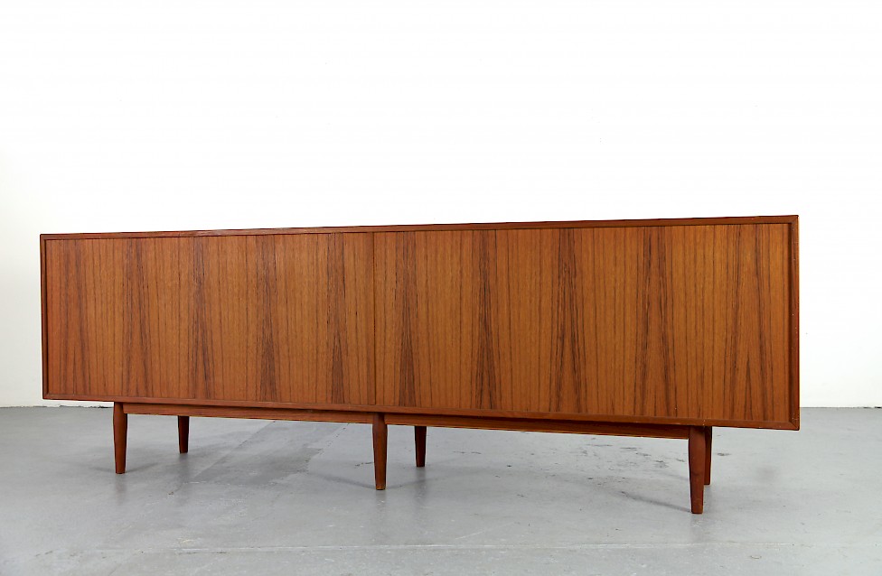 Danish Modern Teak Sideboard with rolling doors by Arne Vodder for Sibast Denmark_5