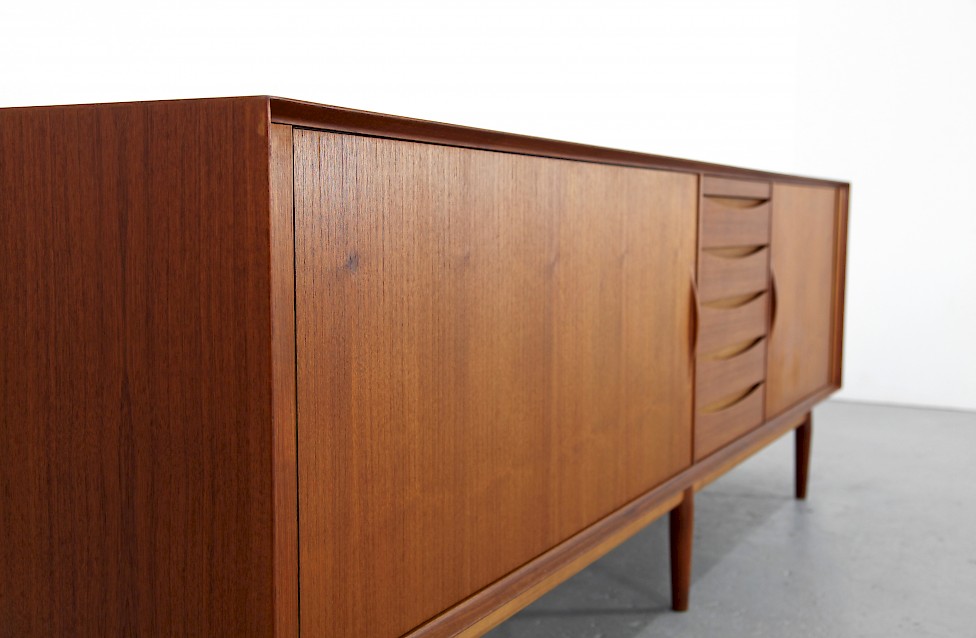 Danish Modern Teak Sideboard with rolling doors by Arne Vodder for Sibast Denmark_11