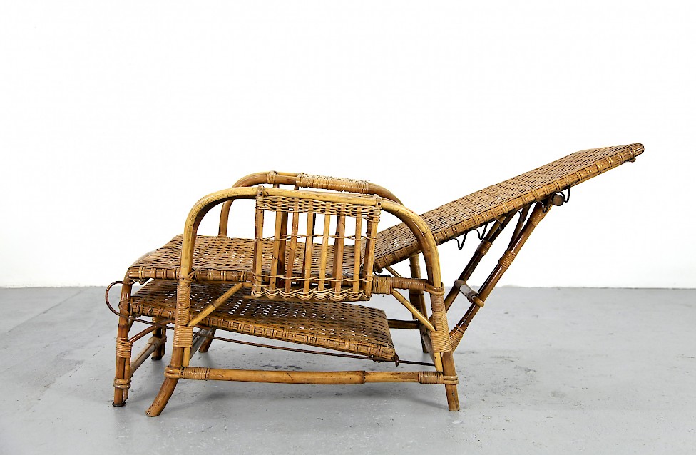 Bahaus Gartenliege aus Bambus und Rattan von Erich Dieckmann 1930-35 Deutschland_6