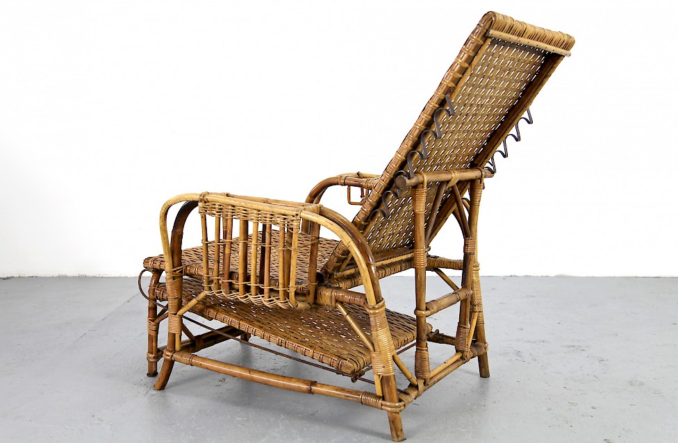 Bahaus Gartenliege aus Bambus und Rattan von Erich Dieckmann 1930-35 Deutschland_9