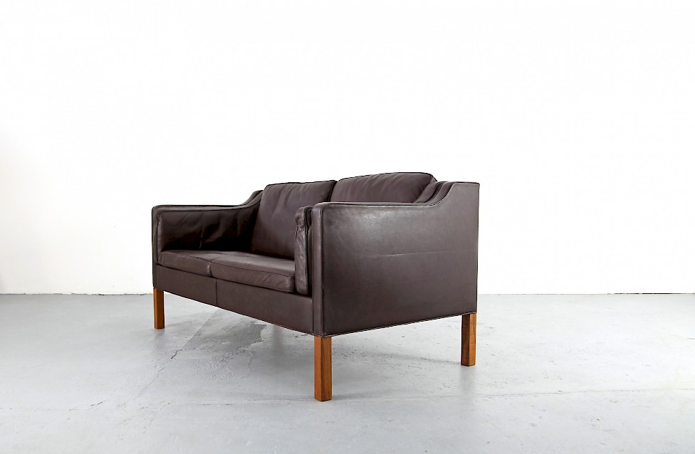 Danish Modern Design Classic Sofa Two Seater Mod 2212 by Borge Mogensen for Fredericia Denmark_1