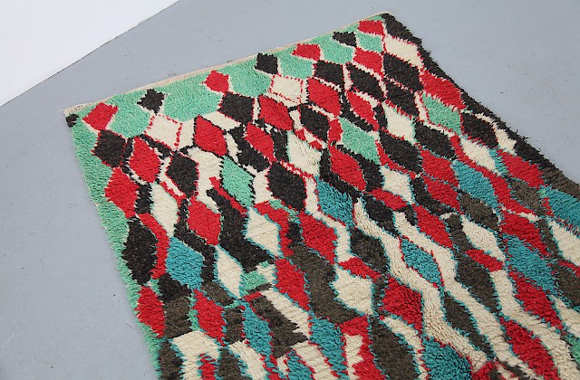 Vintage Azilal Berber Schafswoll-Teppich aus Marokko Nr.2