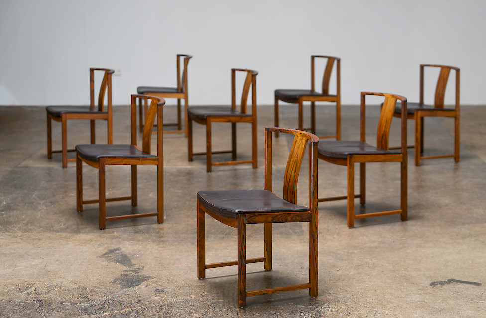 Eight Dining Chairs by  Eiler Rasmussen