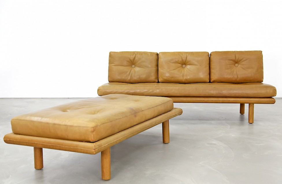 Sofa/Daybed & Ottoman by Franz Köttgen