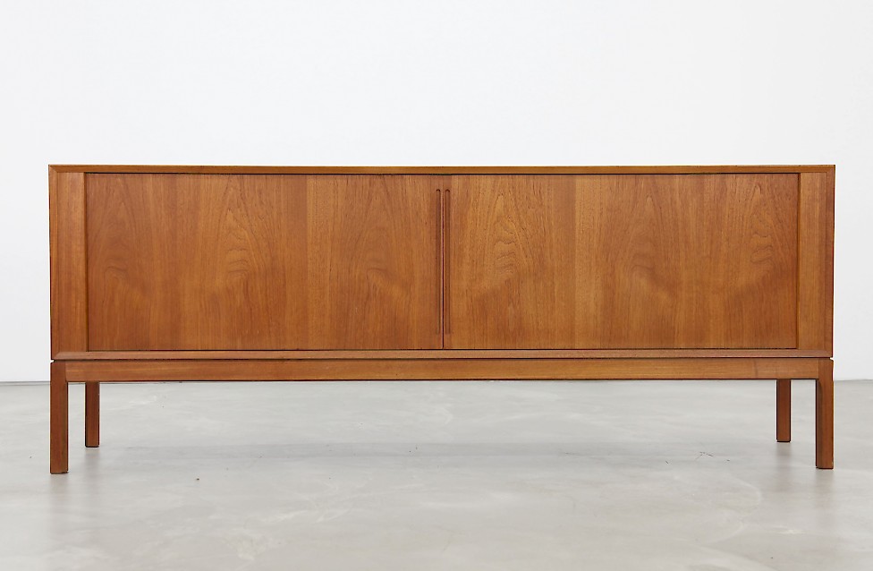 Danish Teak Sideboard with Tambour Doors