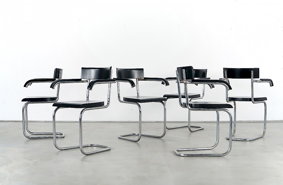 Six Model 262 Chairs by Mart Stam