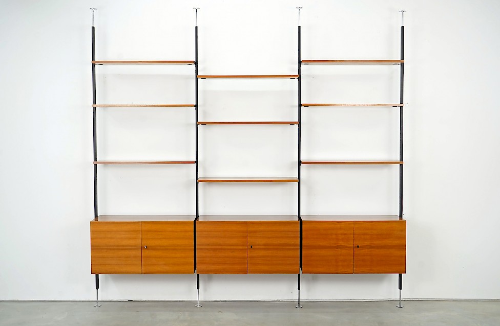 Spacious Freestanding Shelving Unit by U. P. Wieser